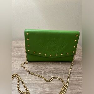 Juicy Couture Vintage Green Clutch with Chain
